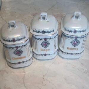 Vintage Spice Canisters Set